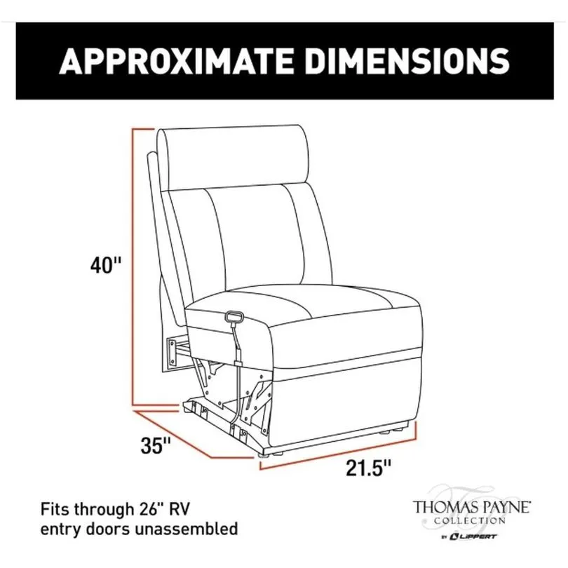 Armless Recliner, Heritag (R)